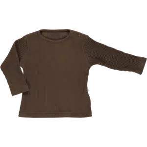 Olive Ribbed T-shirt - Carafe