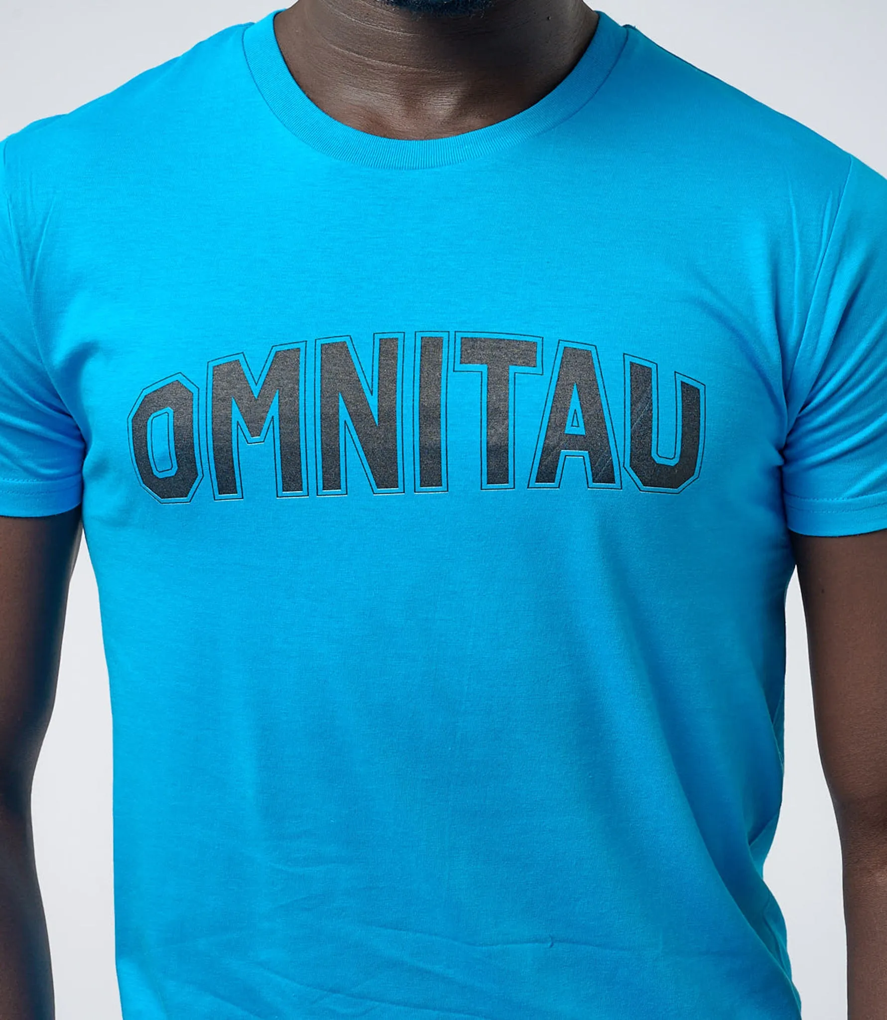 Omnitau Men's Drive Organic Cotton Outfitter Crew Neck T-Shirt - Azure Blue