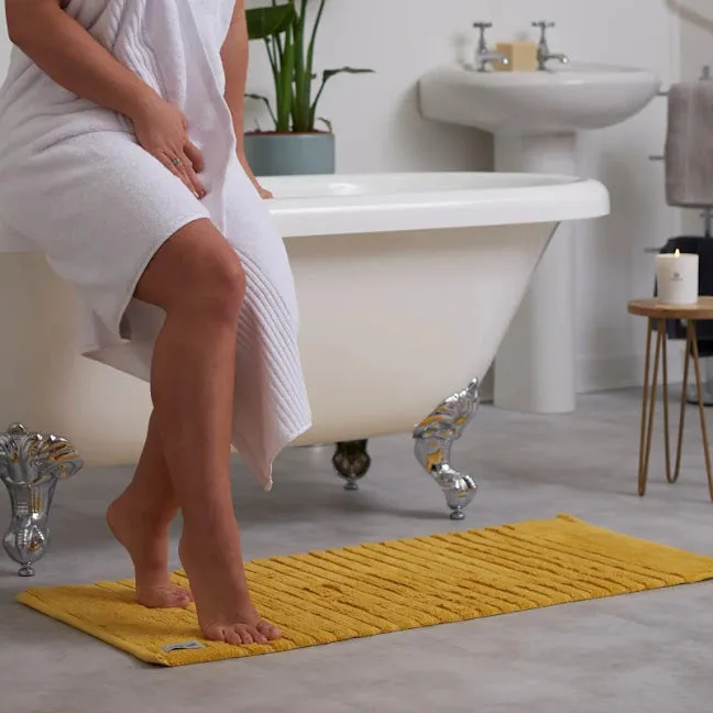 Organic Cotton Bath Mats / Ochre