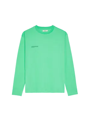 Organic Cotton Lightweight Long Sleeve T-shirt—spearmint green