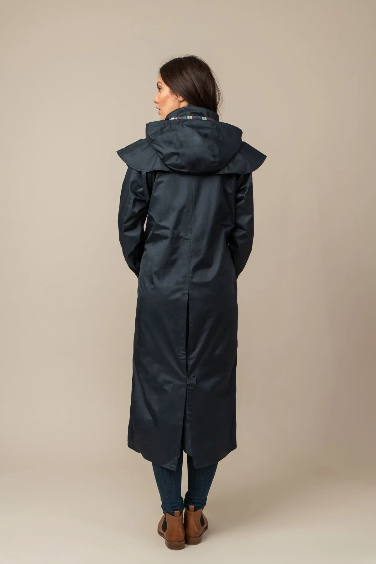 Outback Full Length Waterproof Raincoat in Nightshade