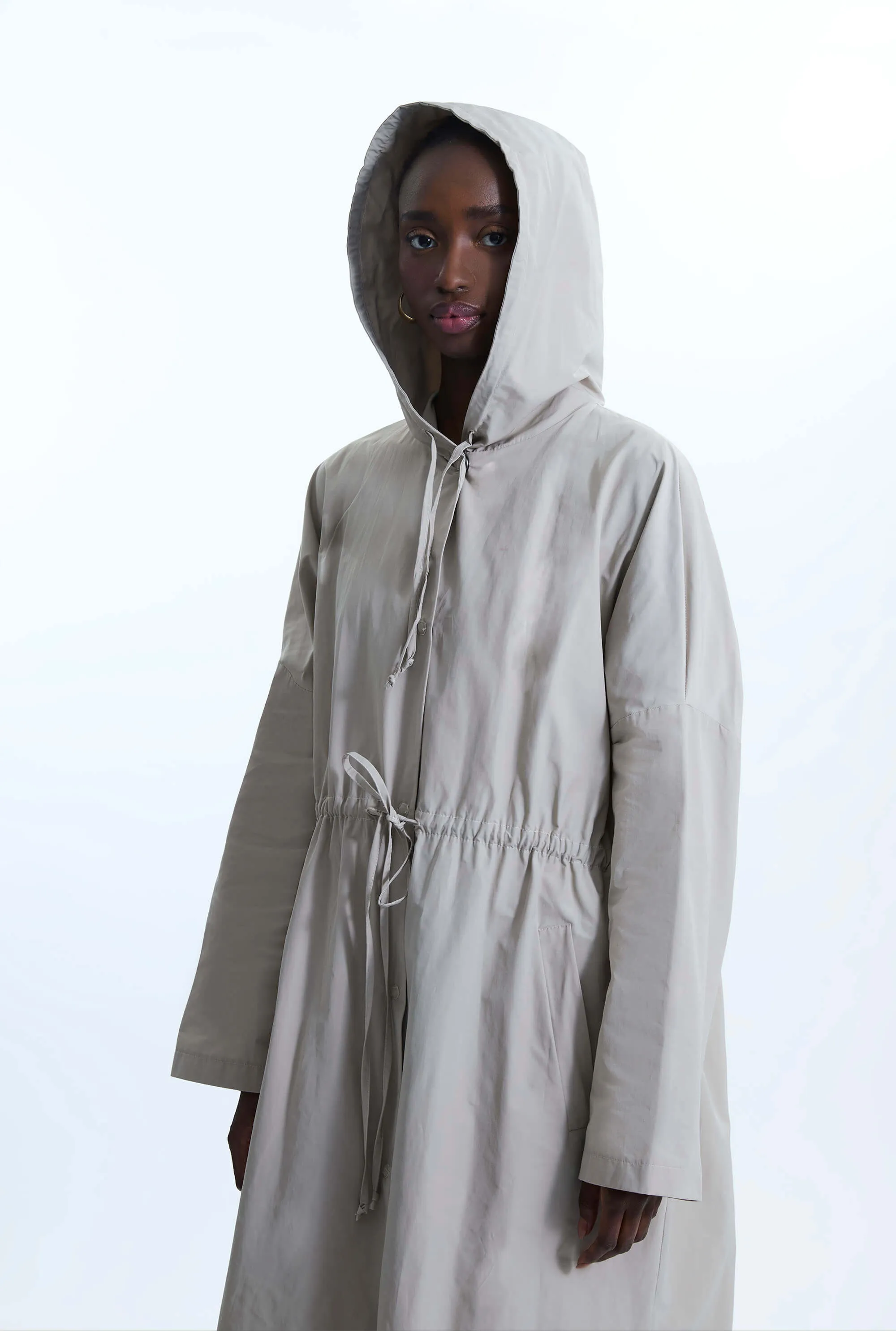 Oversized Long Raincoat