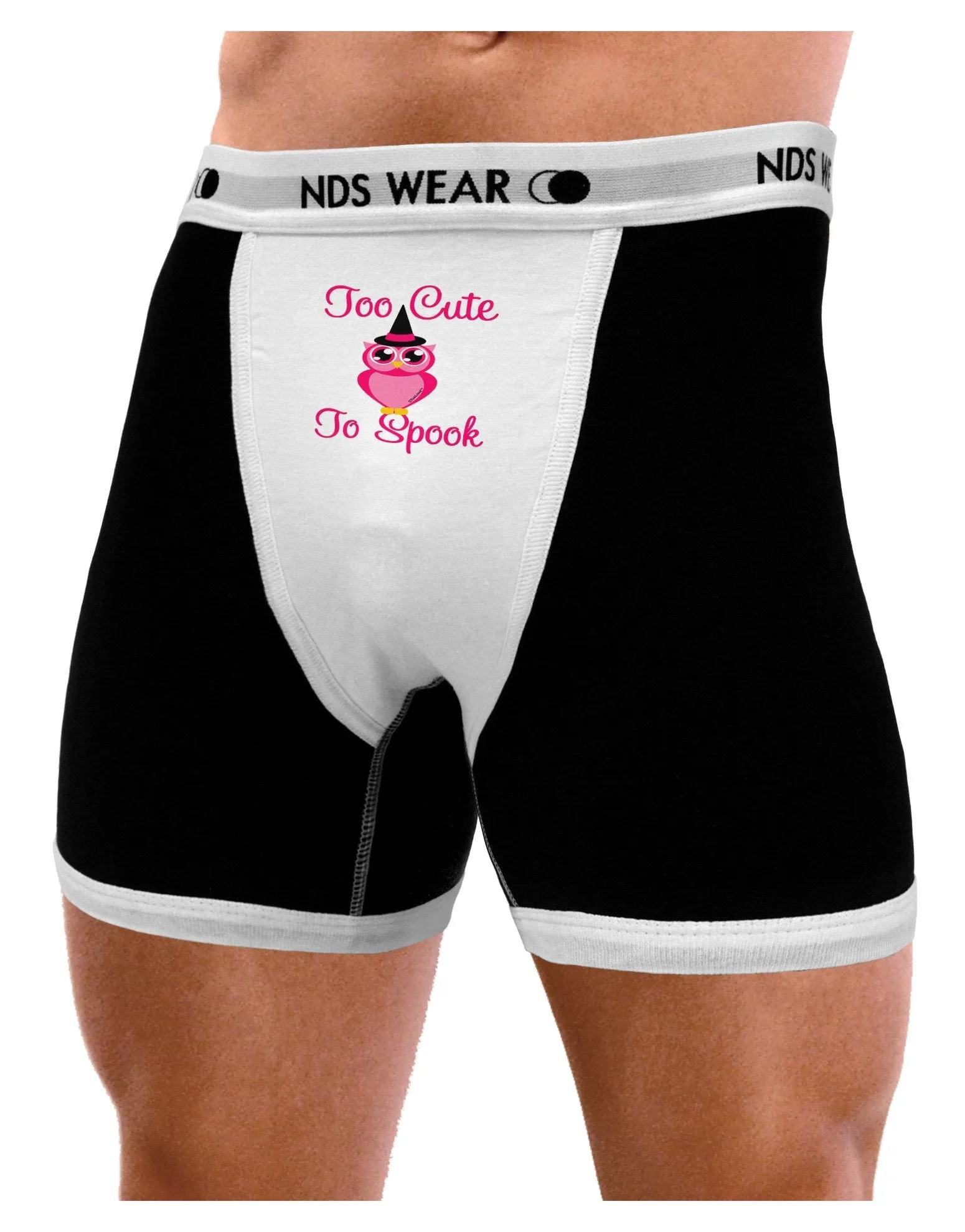 Owl Too Cute Pink Mens Boxer Brief Underwear