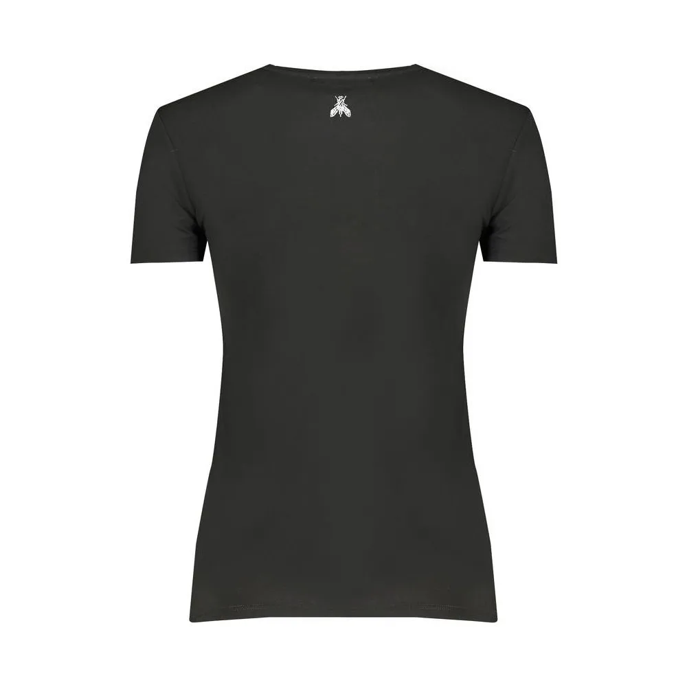 Patrizia Pepe Black Elastane Tops & T-Shirt