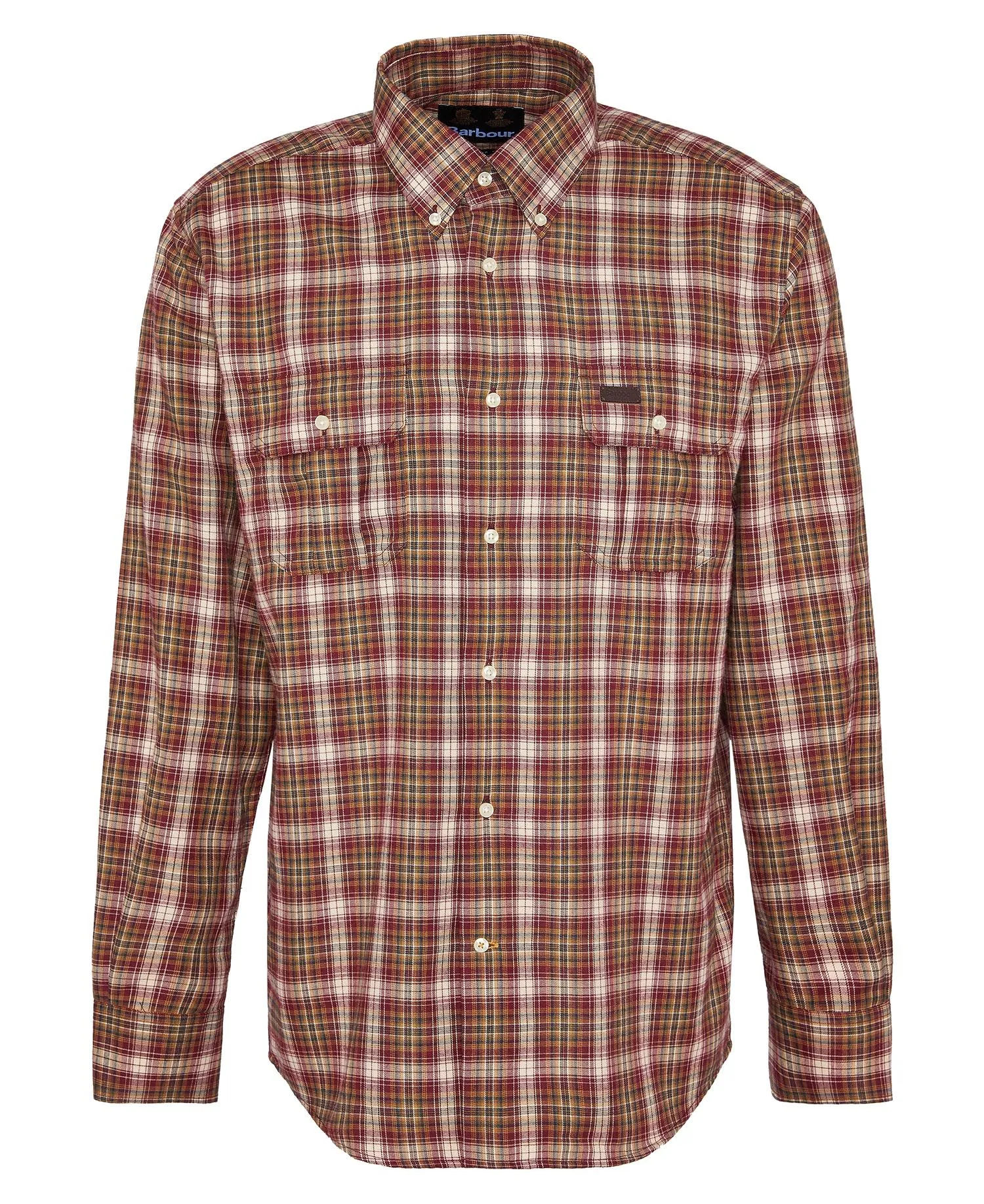 Penrice Regular Long-Sleeved Shirt - Merlot Marl