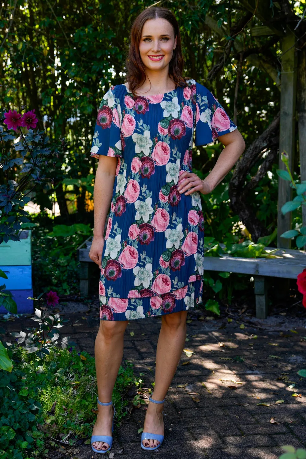 Pleat Me Dress - Botanica Teal