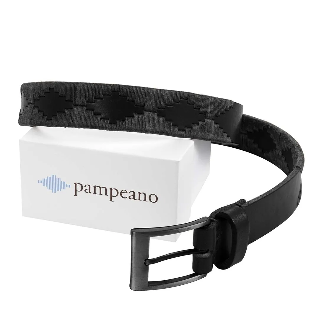 Polo Belt Black Bordado by Pampeano