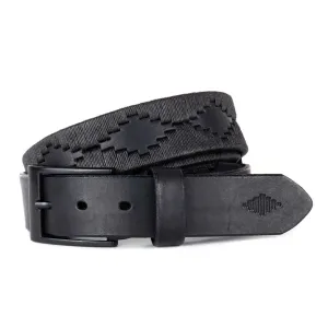 Polo Belt Black Bordado by Pampeano