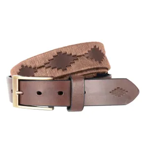 Polo Belt Brown Bordado by Pampeano