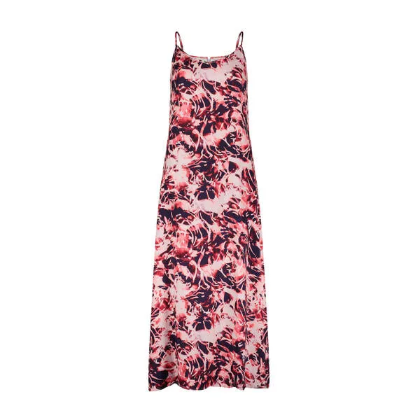 Printed Slip Dress - Abstract Florals Mauve