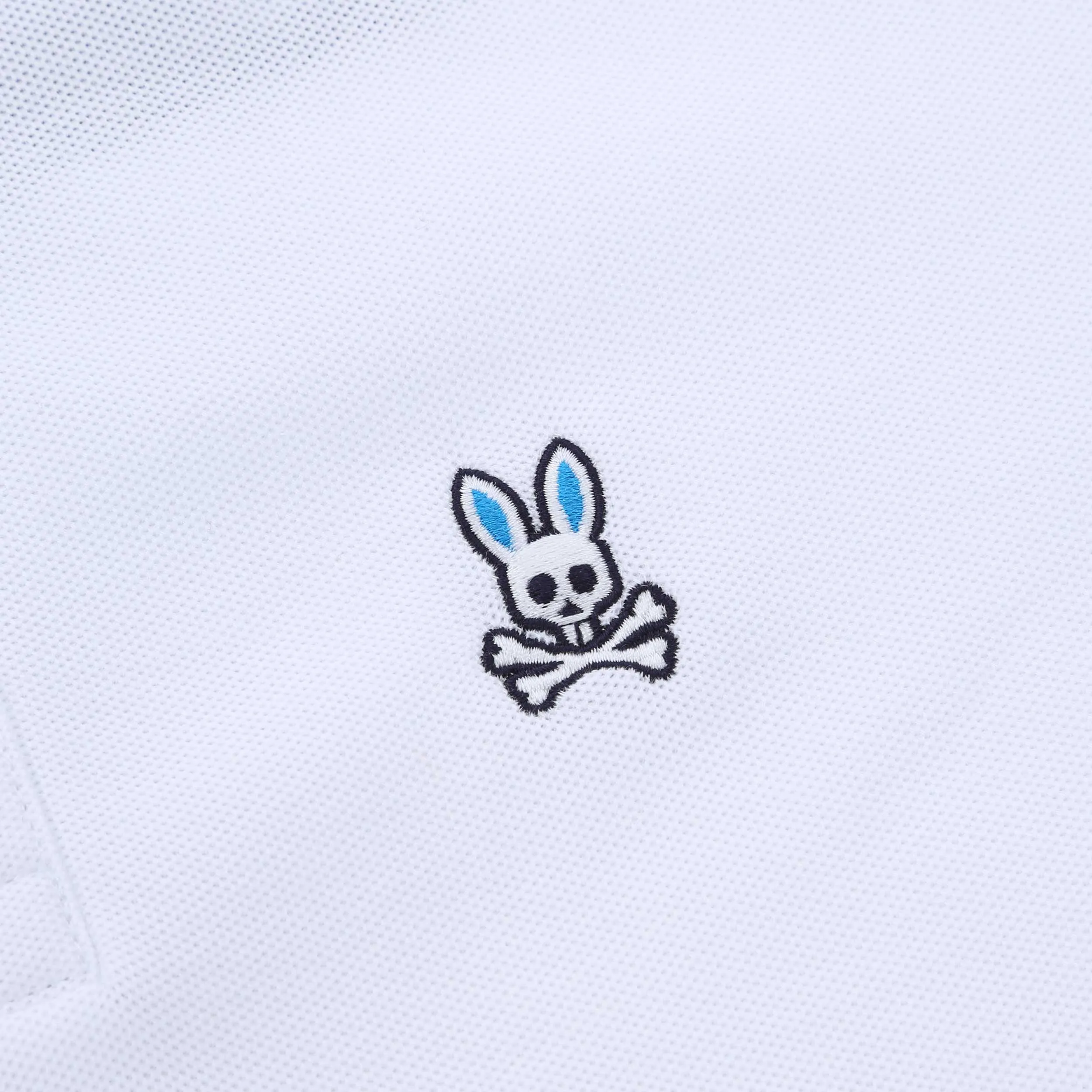 Psycho Bunny Norris Pique Polo Shirt in White