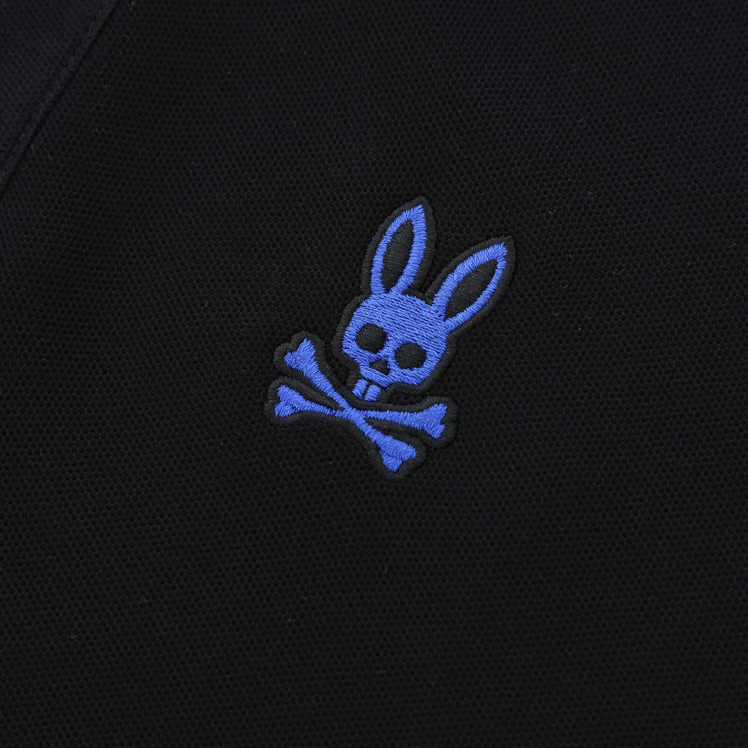 Psycho Bunny Posen Matte Pique Polo Shirt in Black