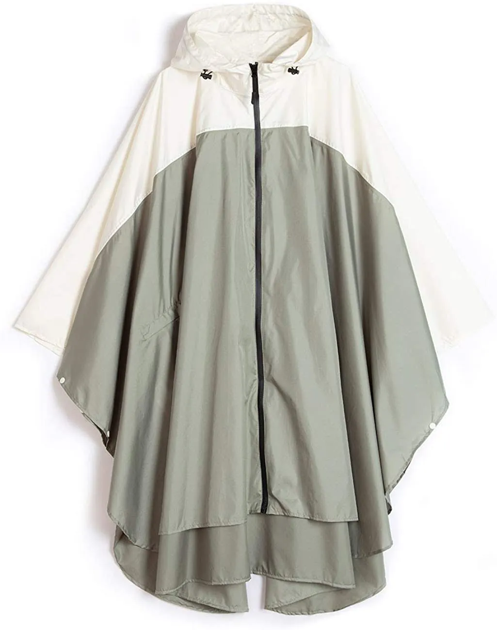 Rain Poncho Jacket Coat Hooded for Adults with Pockets