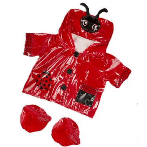 Red Lady Bug Raincoat Lambert the Lamb Gift Set