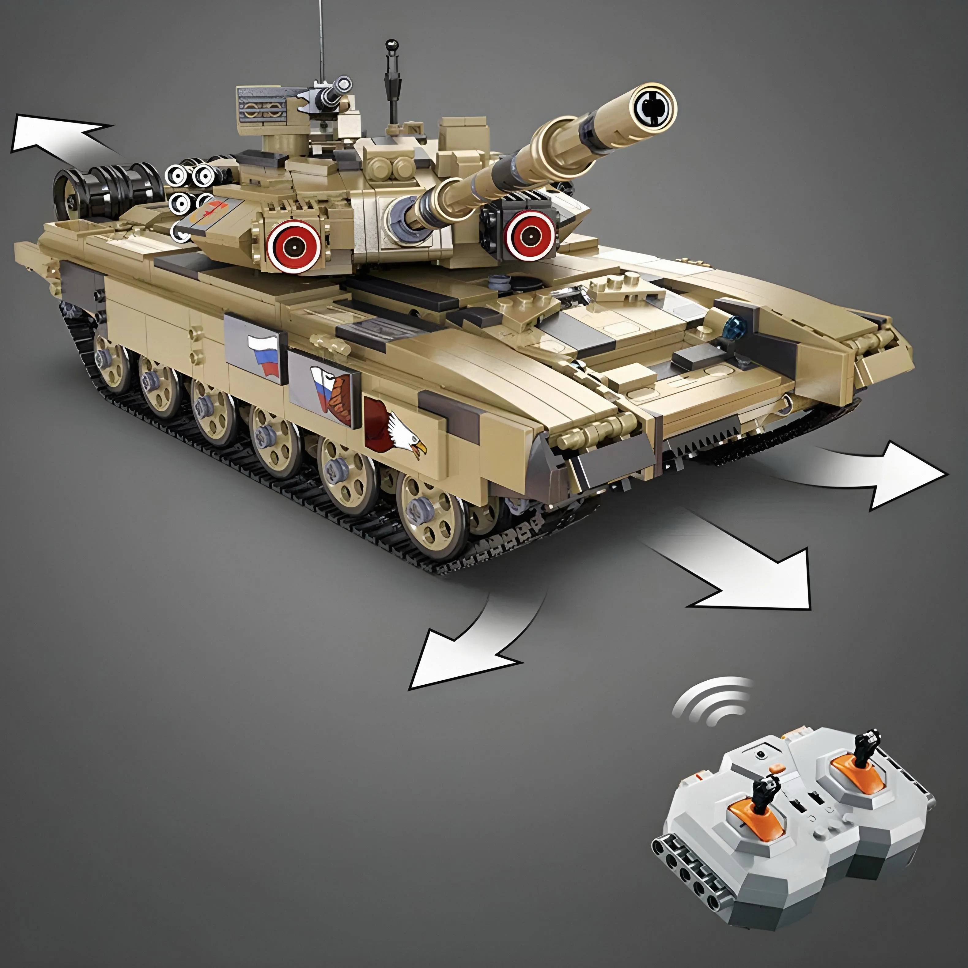 REMOTE CONTROLLED TANK | 1724PCS