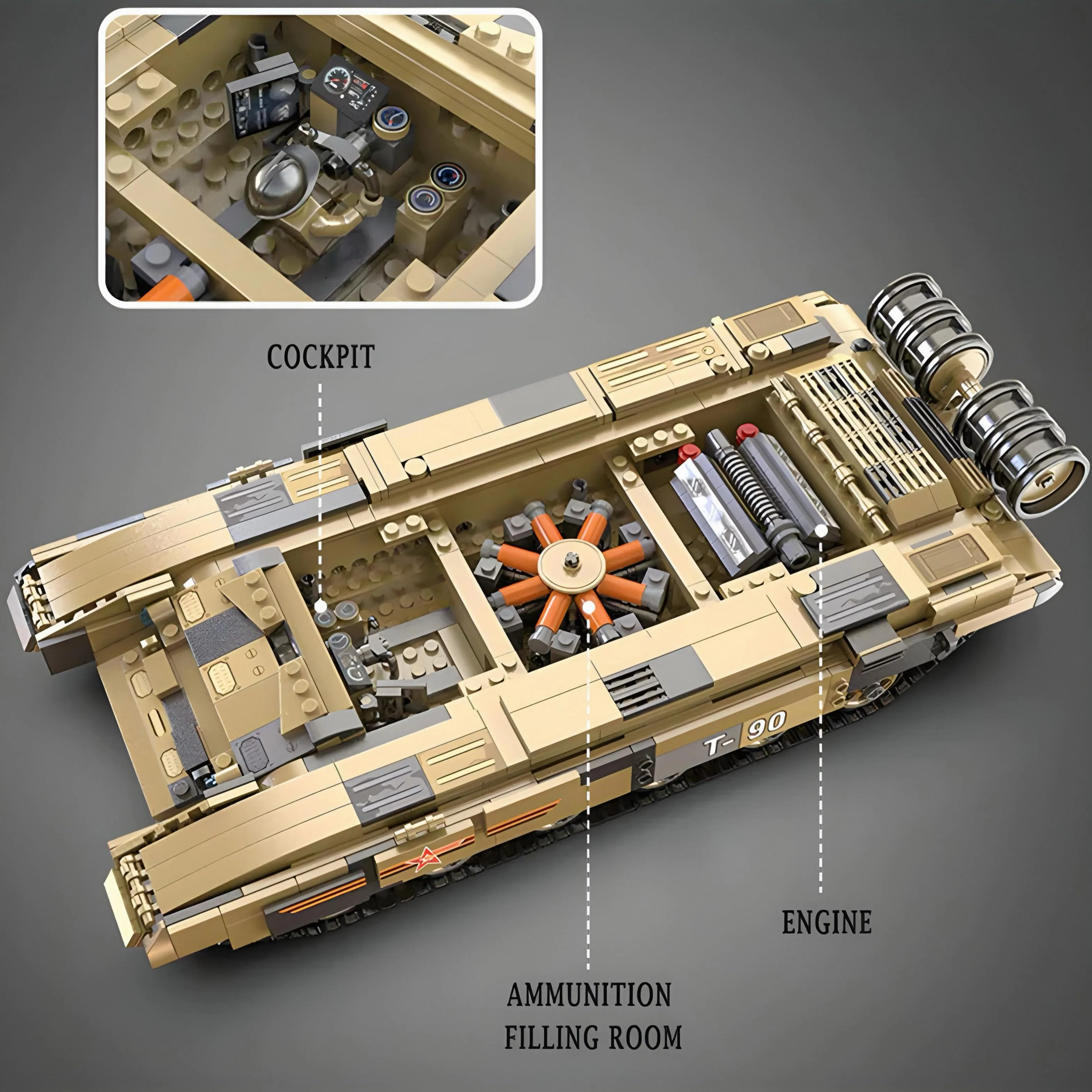 REMOTE CONTROLLED TANK | 1724PCS