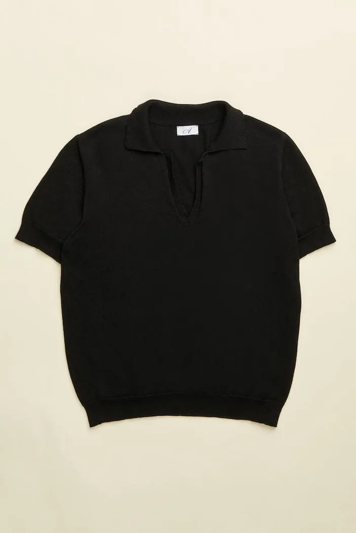 Rocky V-Neck Cotton Polo