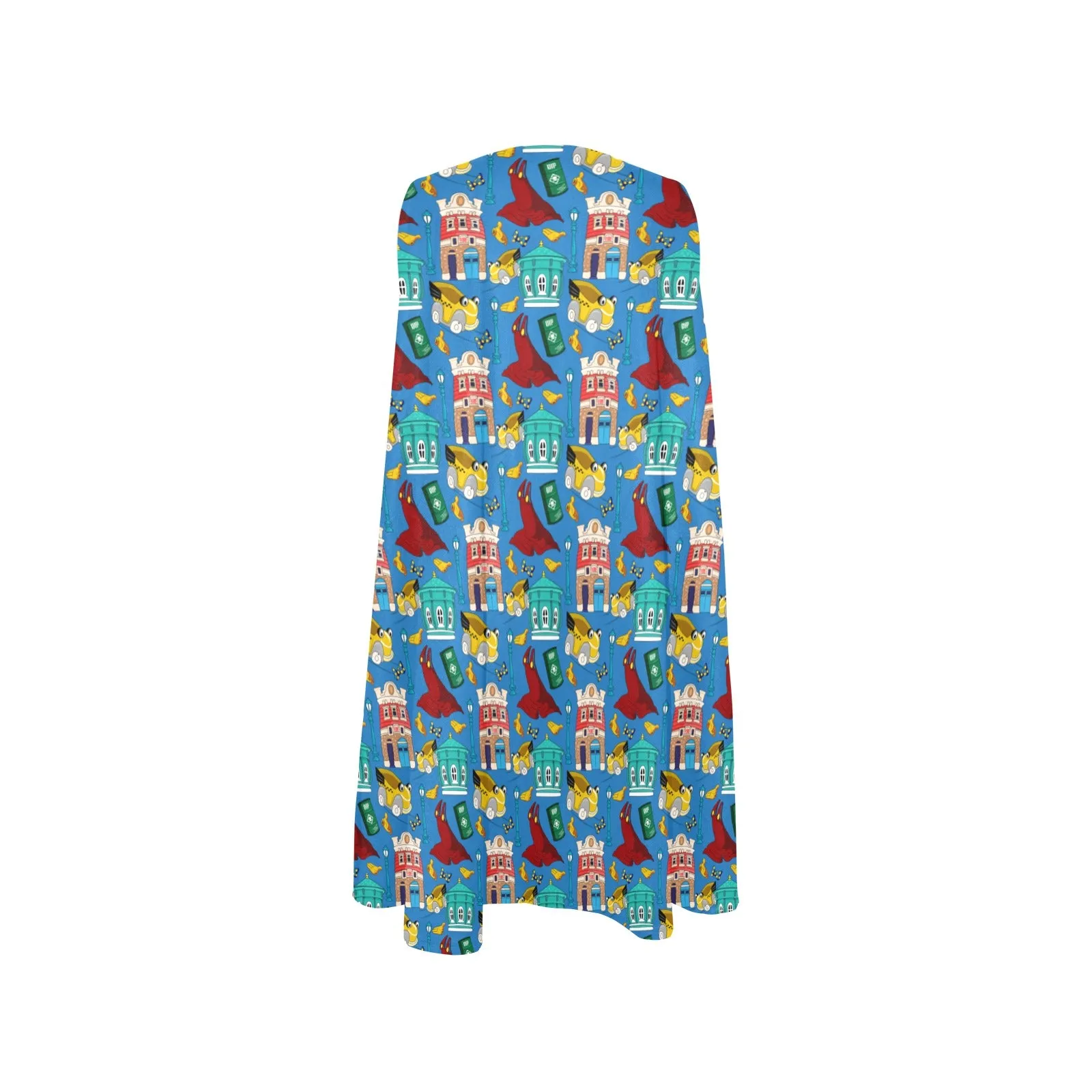 Roger's Car Toon Spin Sleeveless A-Line Pocket Dress