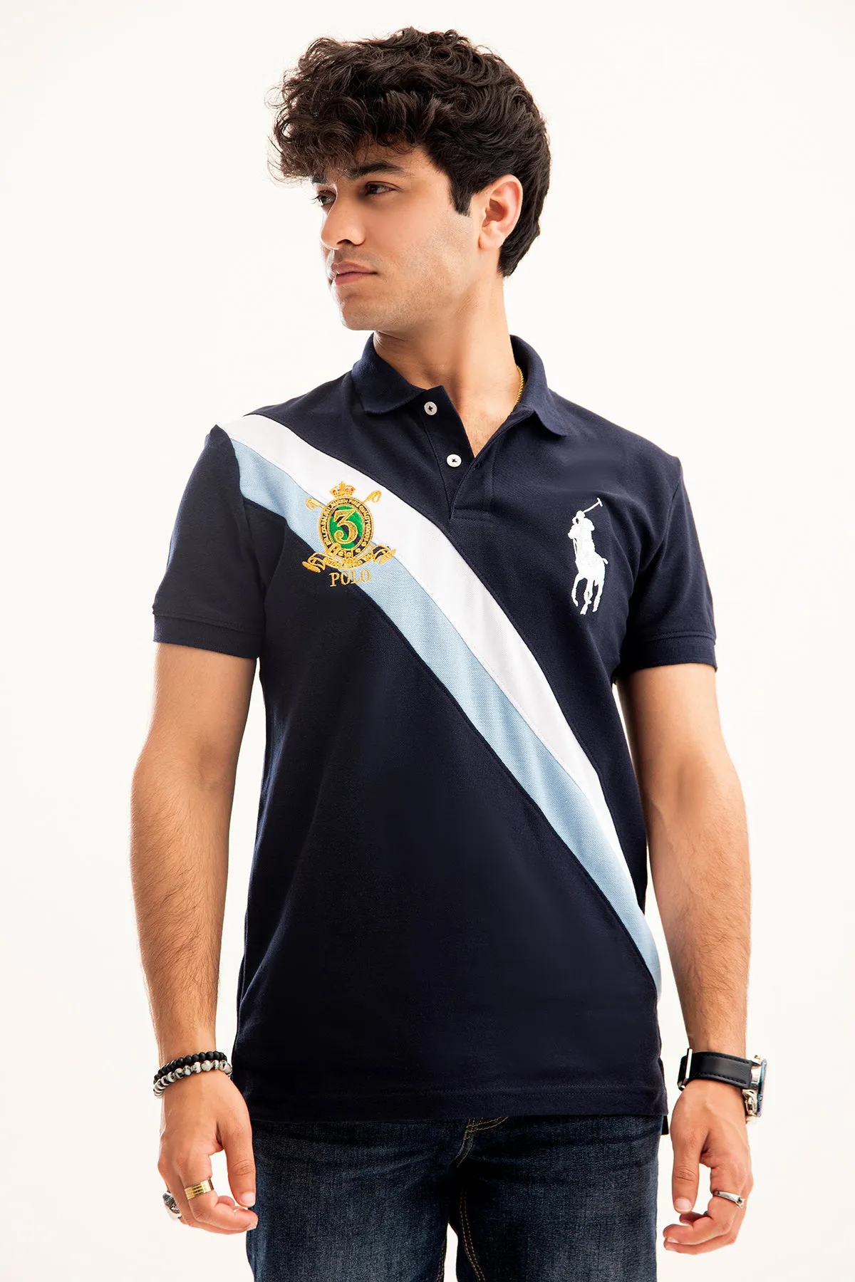 Royal Panelling Polo Shirt