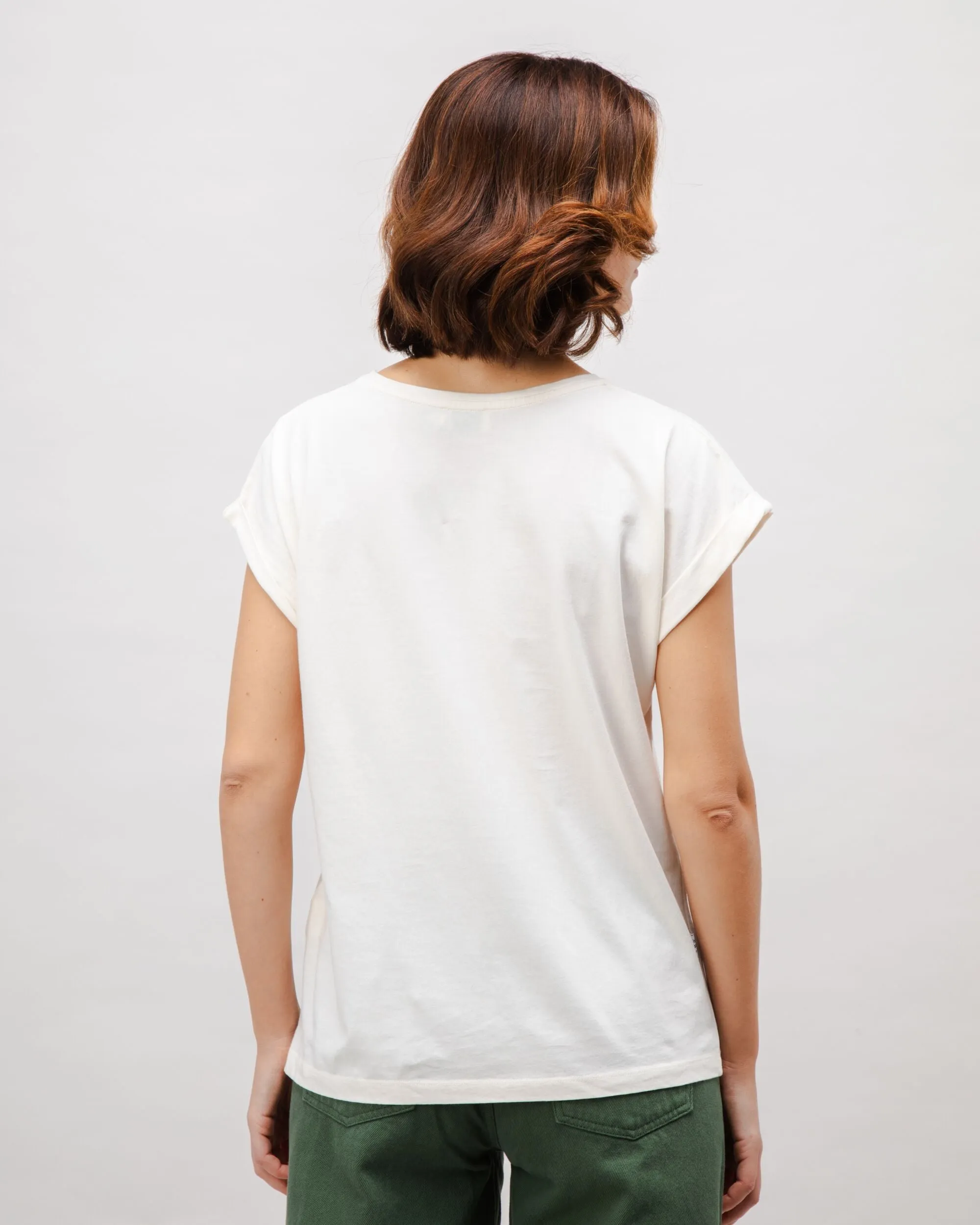 Salut Scoop Cotton Tee Ecru