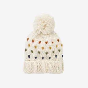 Sawyer Retro Heart Beanie by Blueberry Hill