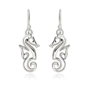 Seahorse Earrings for Women Sterling Silver- Seahorse Drop Earrings, Seahorse Dangle Earrings, Seahorse Jewelry, Seahorse Gifts