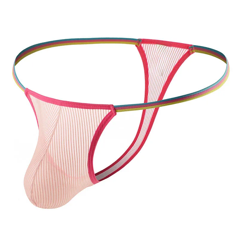 Sexy Translucent Elastic Nylon Men's Thong