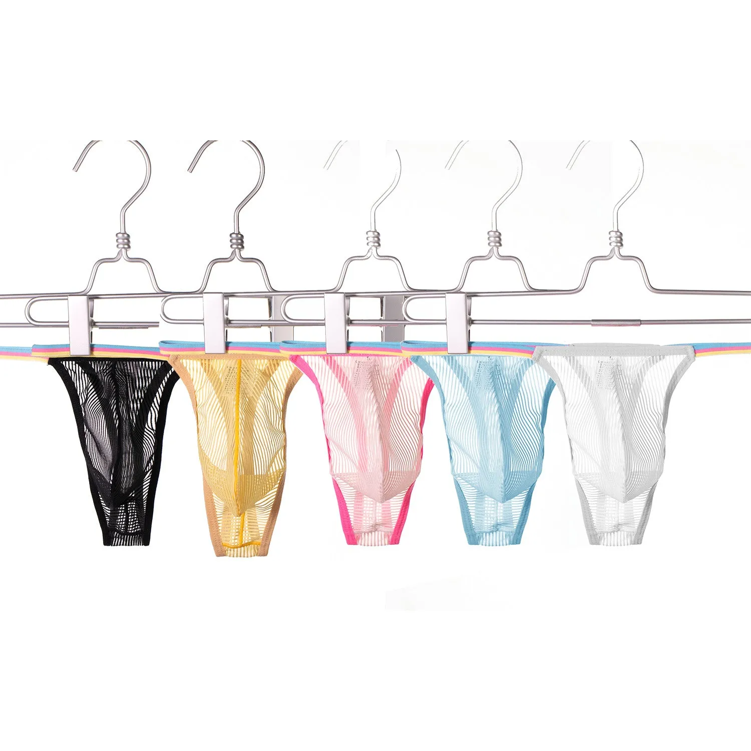 Sexy Translucent Elastic Nylon Men's Thong