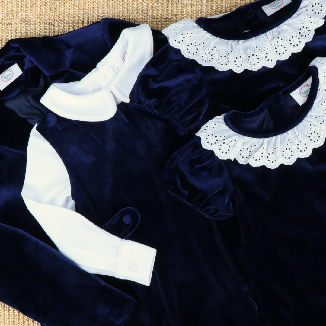 Signature Shortall - Navy Blue Velvet