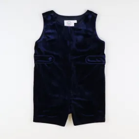 Signature Shortall - Navy Blue Velvet