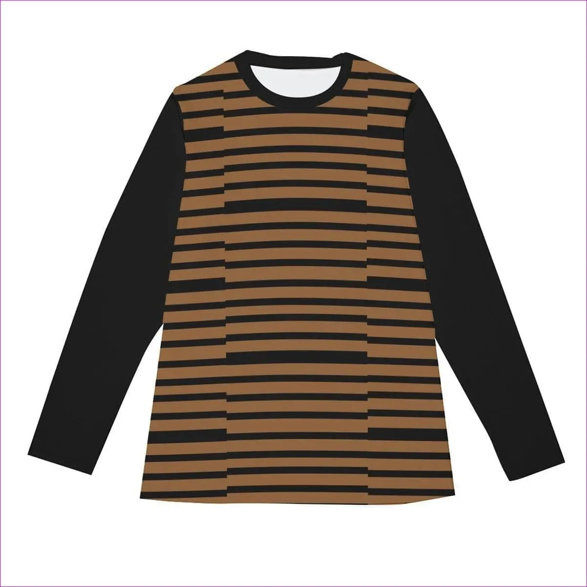 Striped Men's Organic Long Sleeve T-Shirt | Cotton