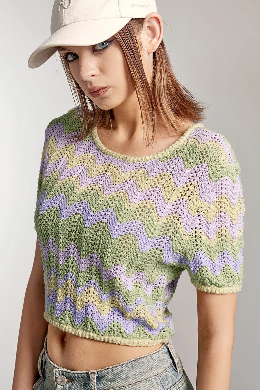 Stylish Colored Knit Top