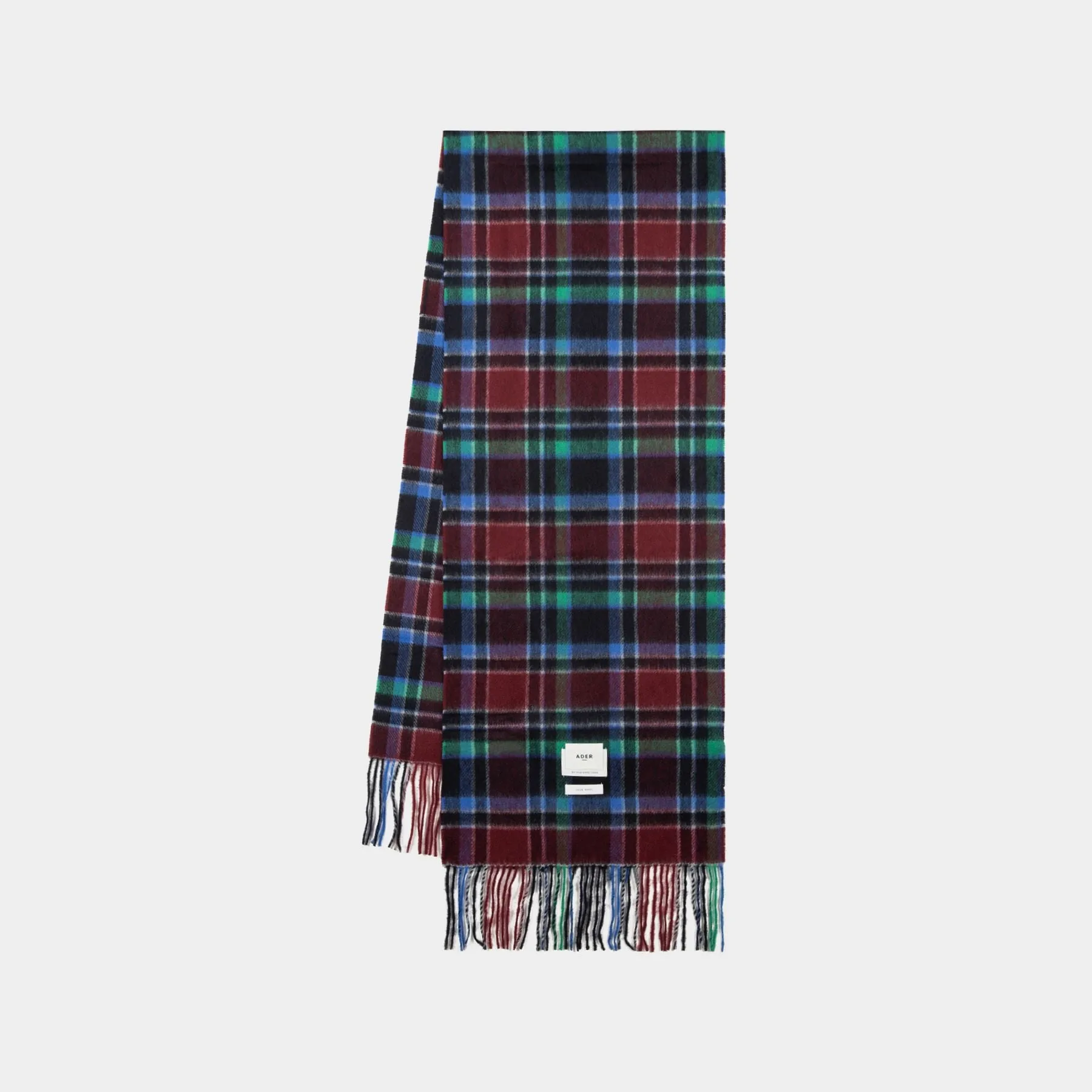 Tartan Scarf - Ader Error - Wool - Red