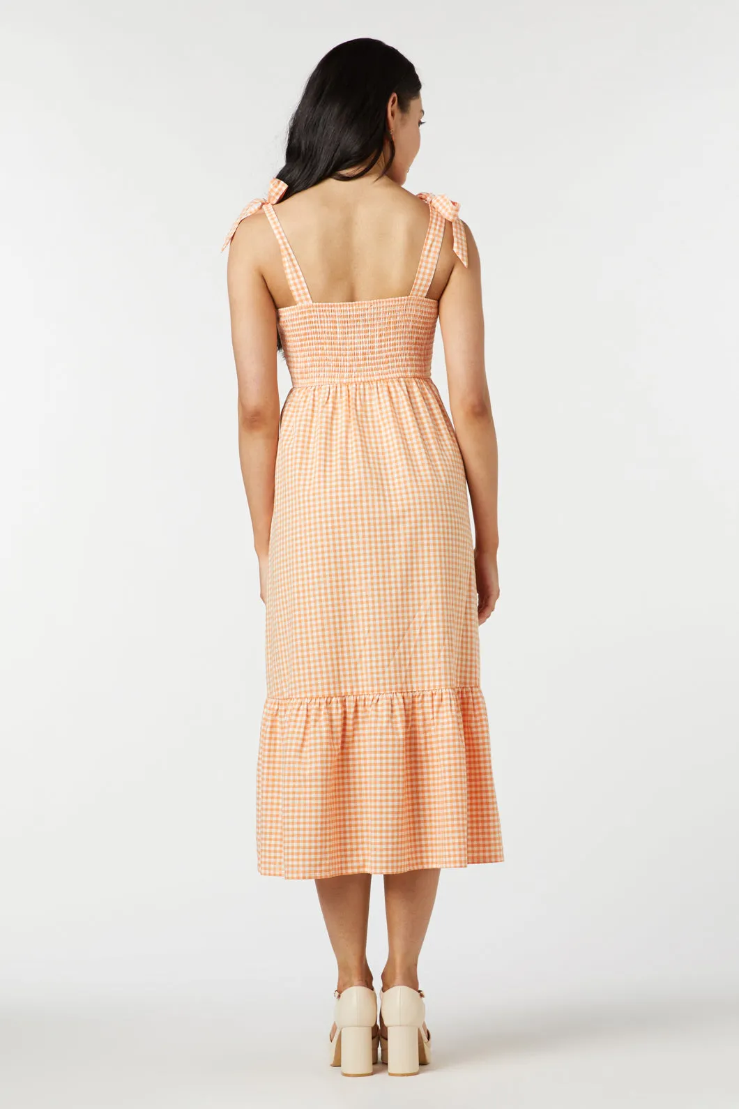 Tessa Check Midi Dress