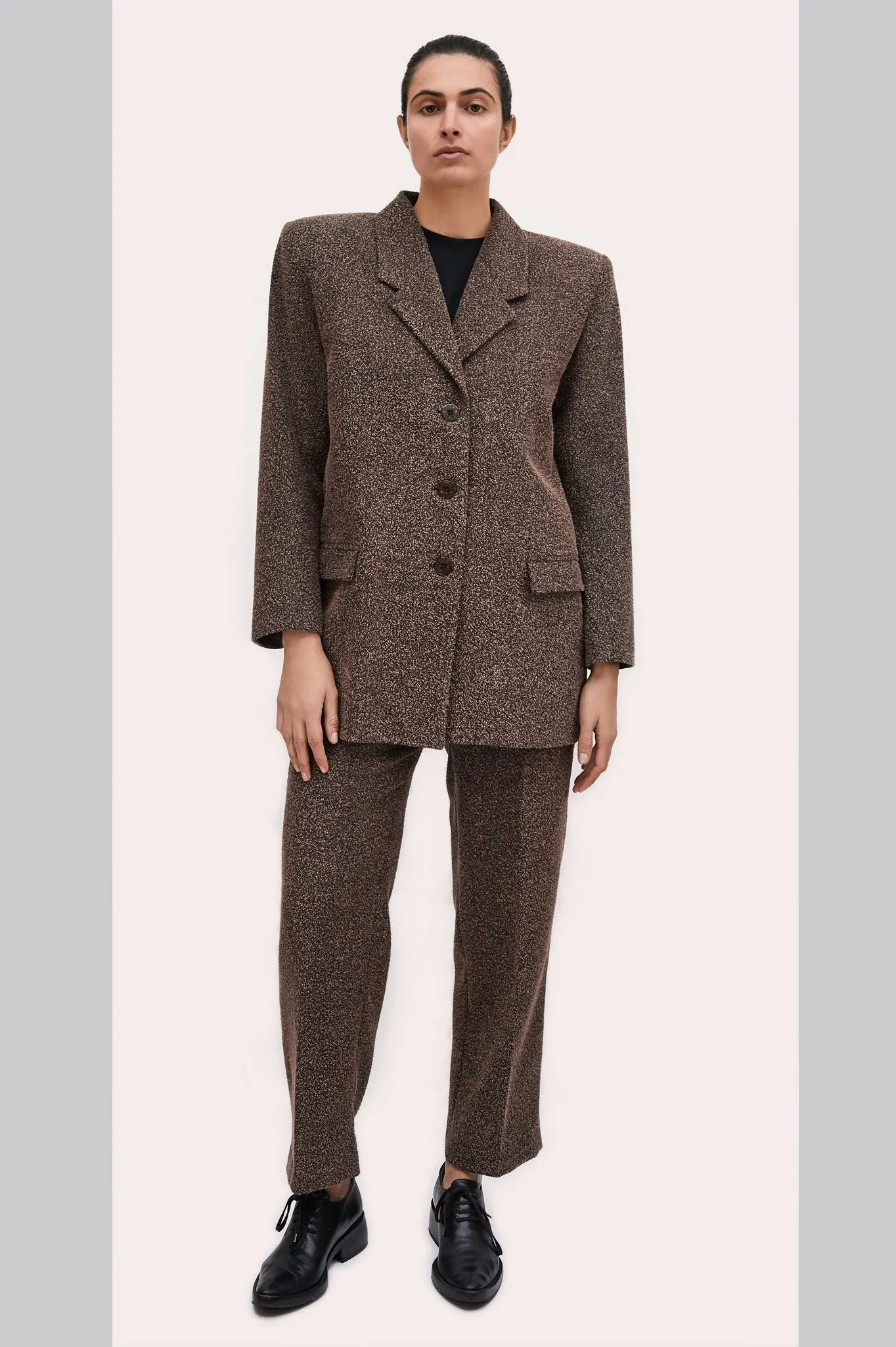 Textured wool "Dick Tracy" 3-Piece Suit