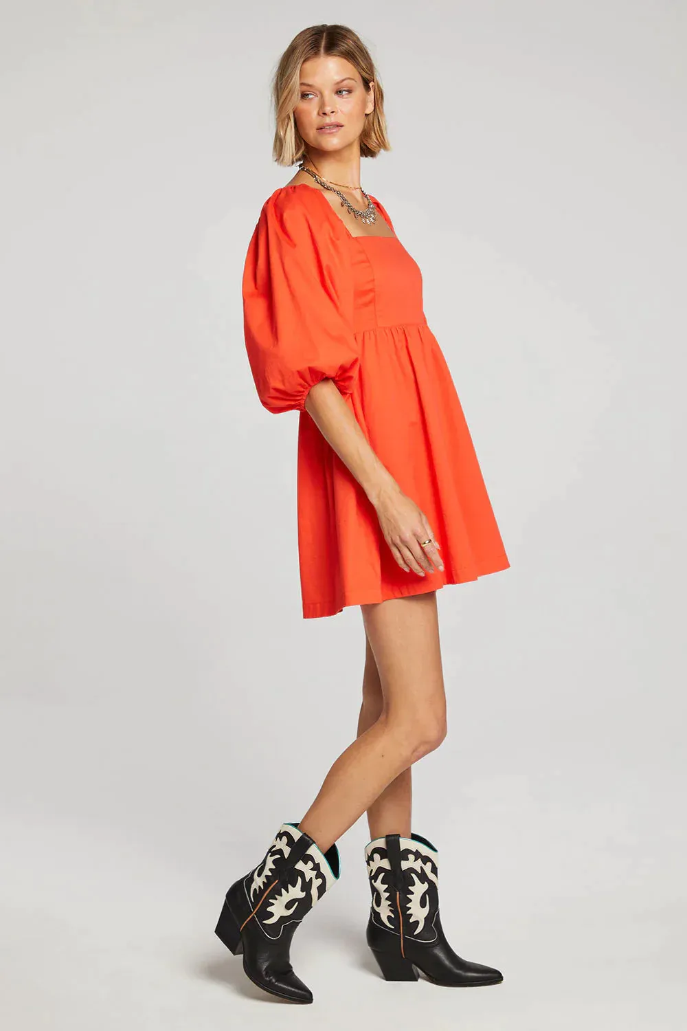 The Axl Mini Dress by Saltwater Luxe - Flame