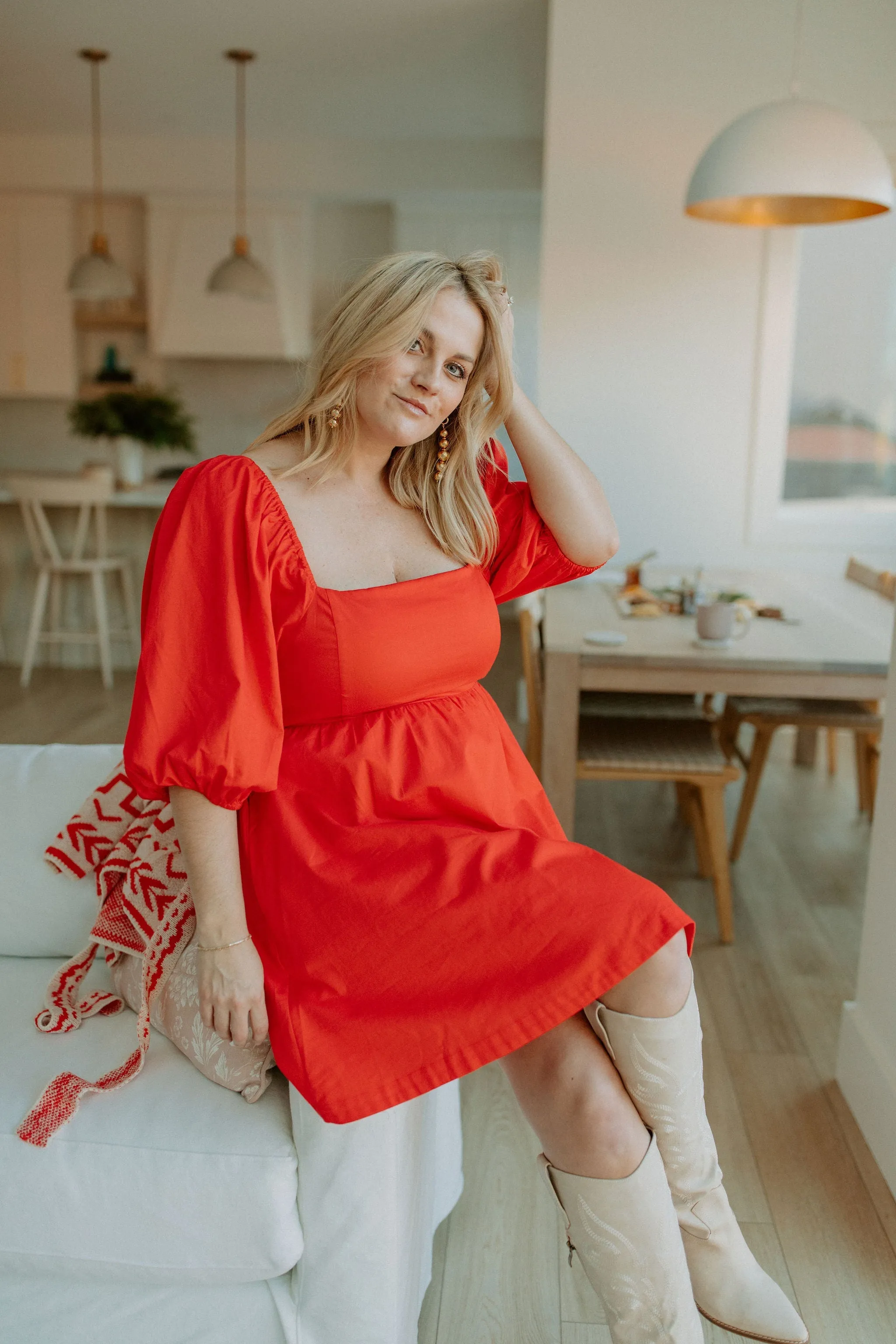 The Axl Mini Dress by Saltwater Luxe - Flame