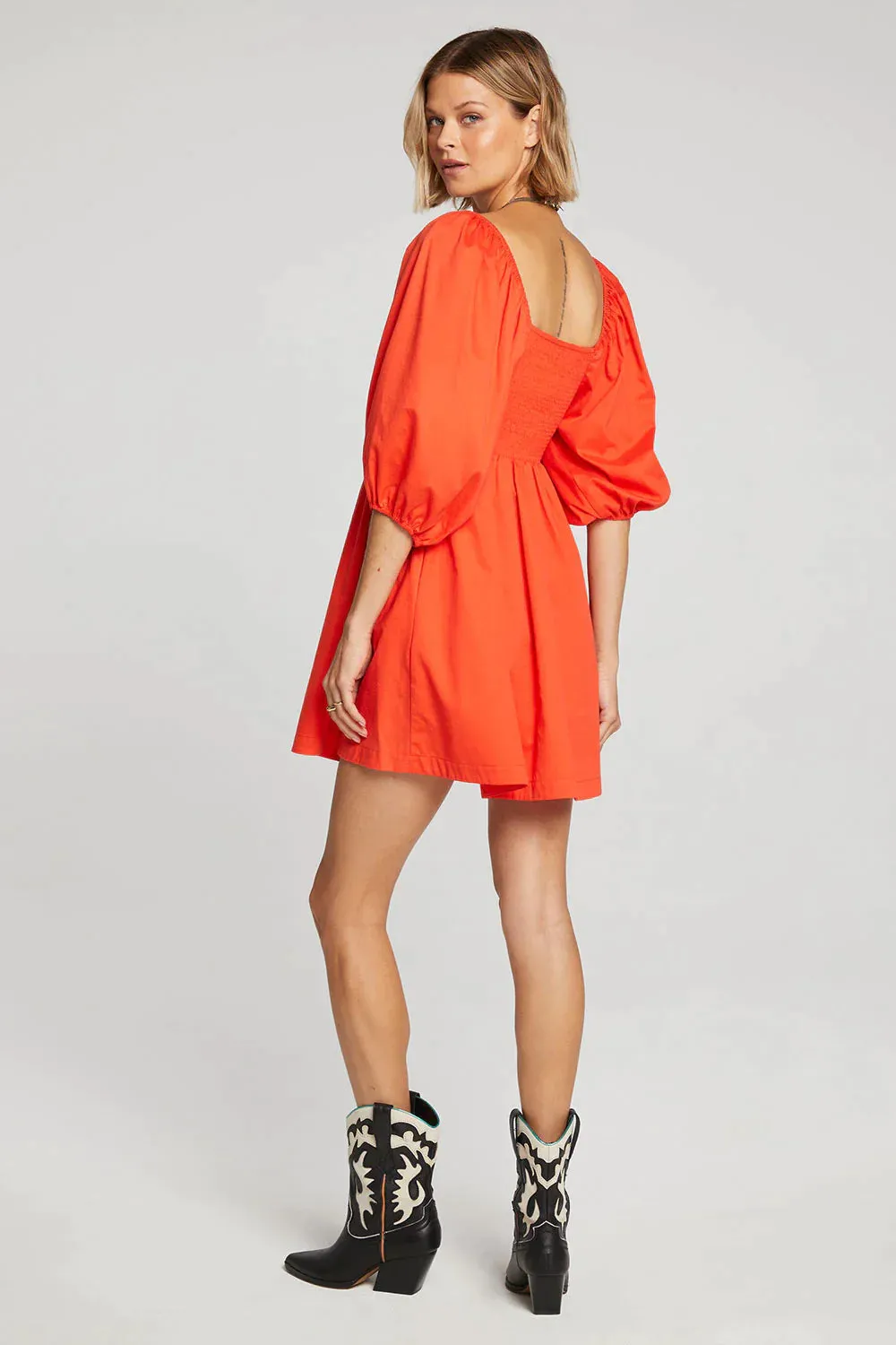 The Axl Mini Dress by Saltwater Luxe - Flame