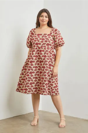 The Poppy Woven Midi Dress - PLUS