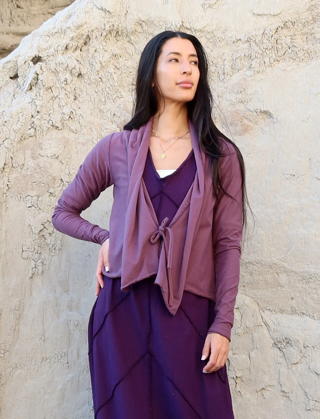 Tie Front Ojai Cropped Cardigan