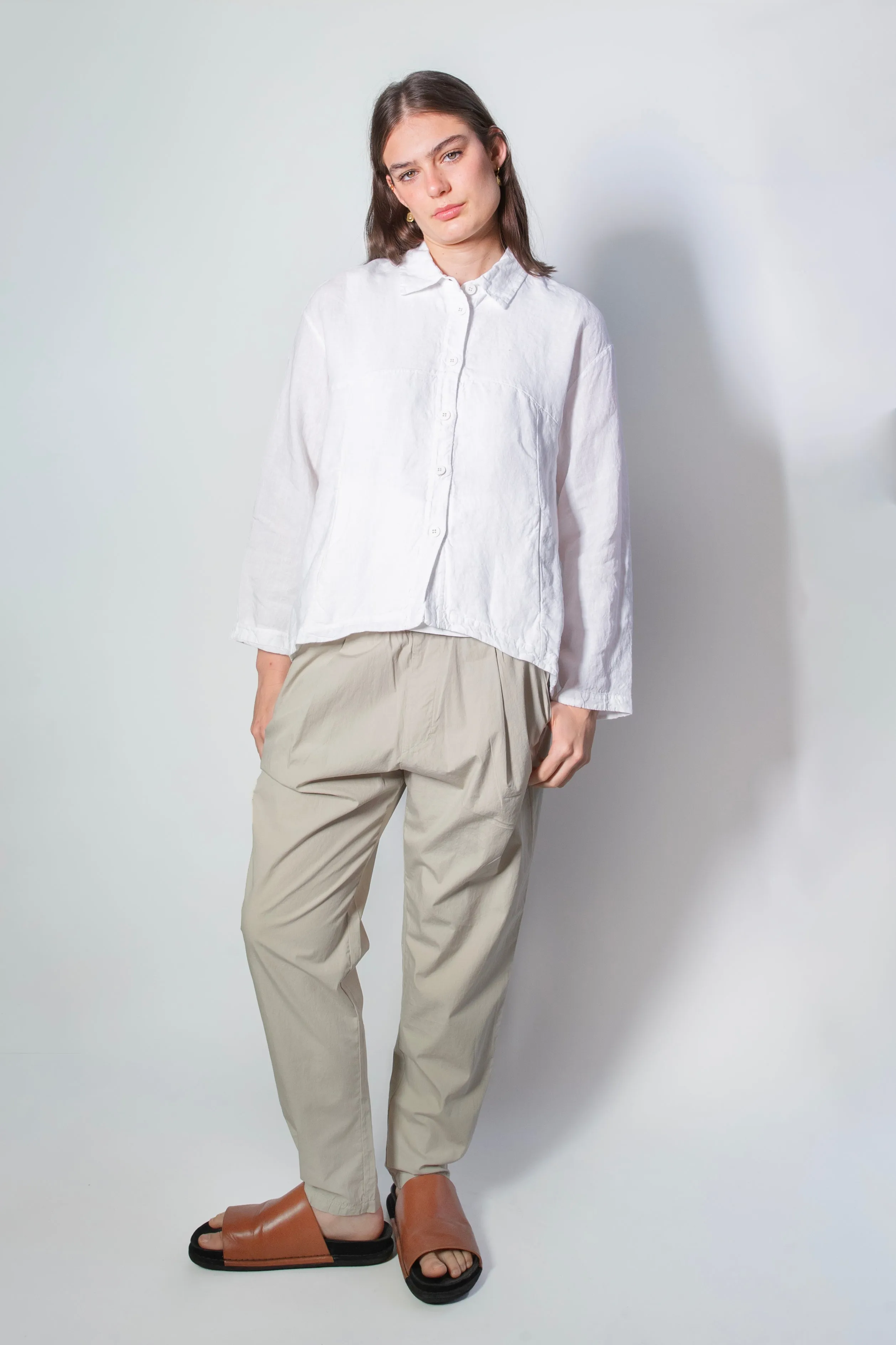 Transit Par Such Linen Shirt Jacket in White