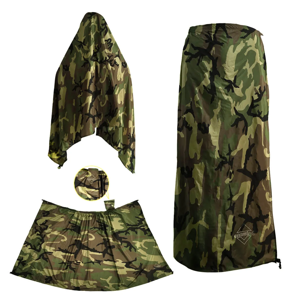 Ultralight Silnylon Rain Skirt Camo