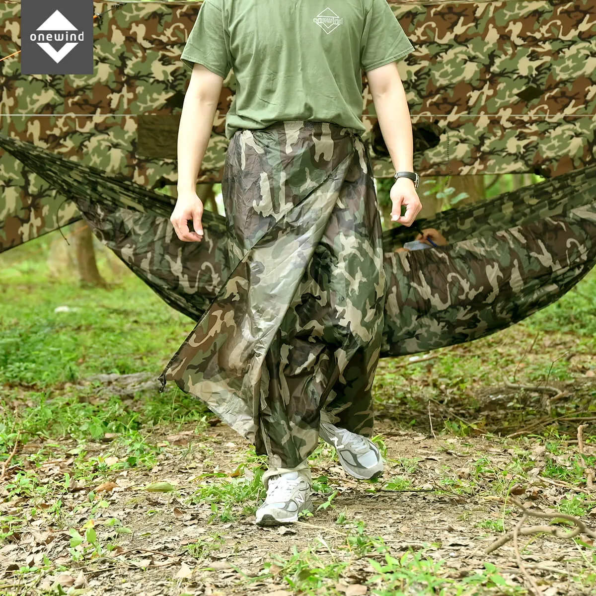 Ultralight Silnylon Rain Skirt Camo