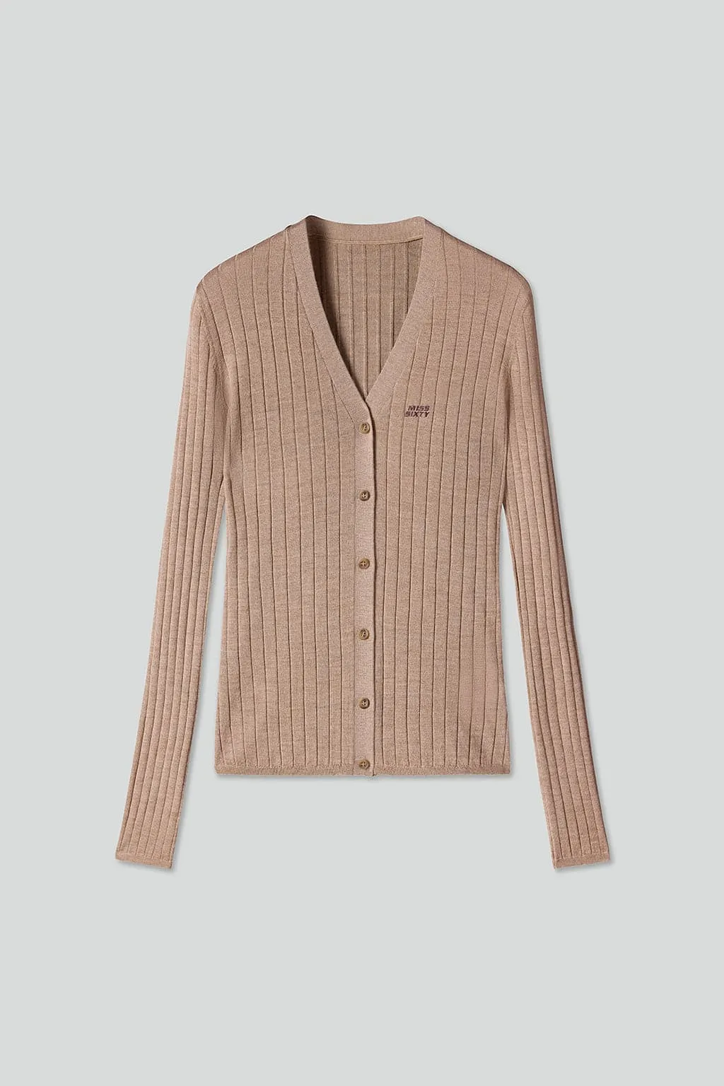 V Neck Slim Fit Wool Knit Wear