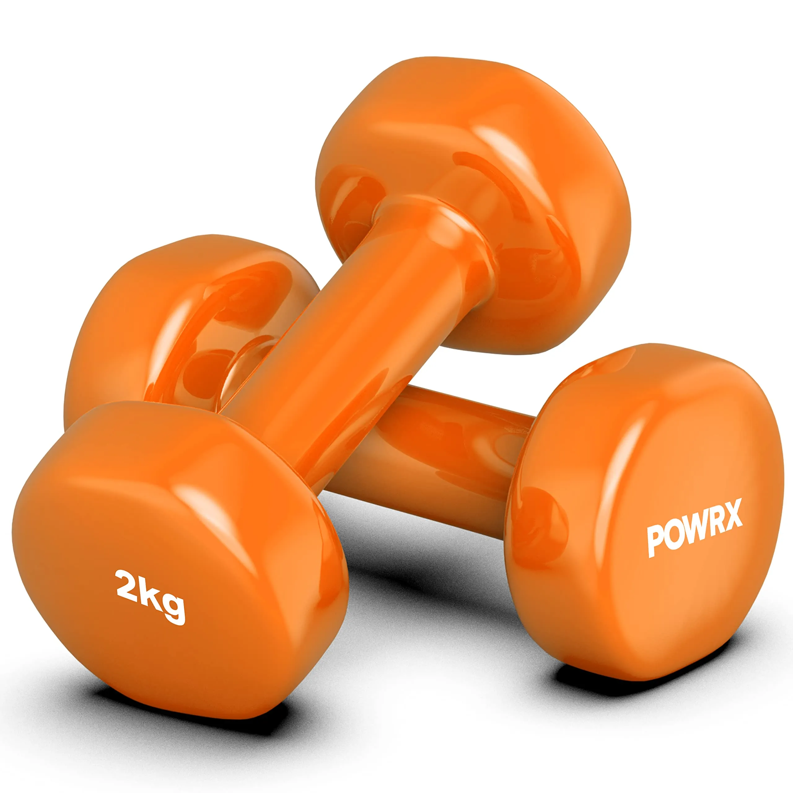 Vinyl Dumbbell Sets 05kg - 10kg  1lbs-22lbs - Ideal Hand Weights Sets For Women