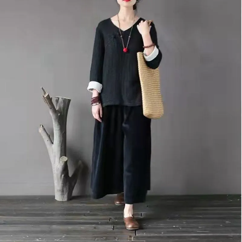 Wide Leg Pants for Women, Winter Corduroy Pants ,Women Trousers