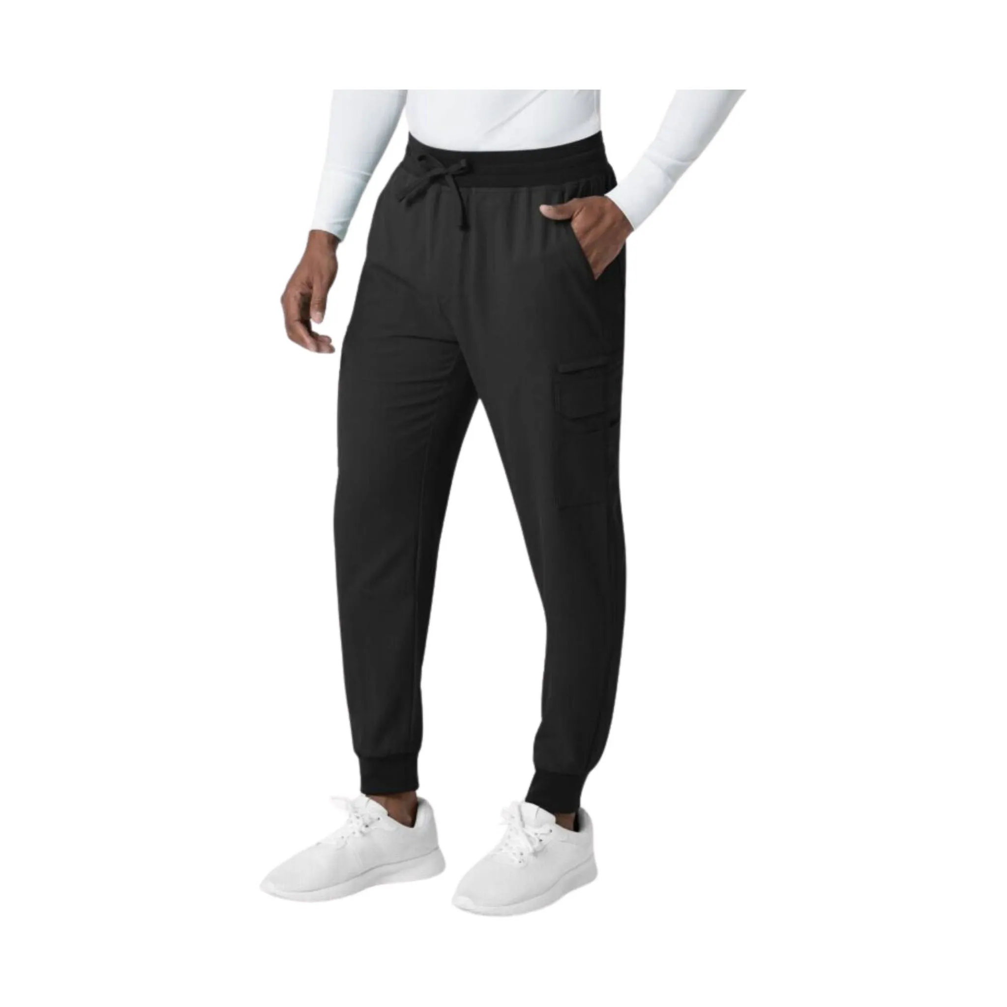 WonderWink Men's Utility Jogger Scrub Pant - Black