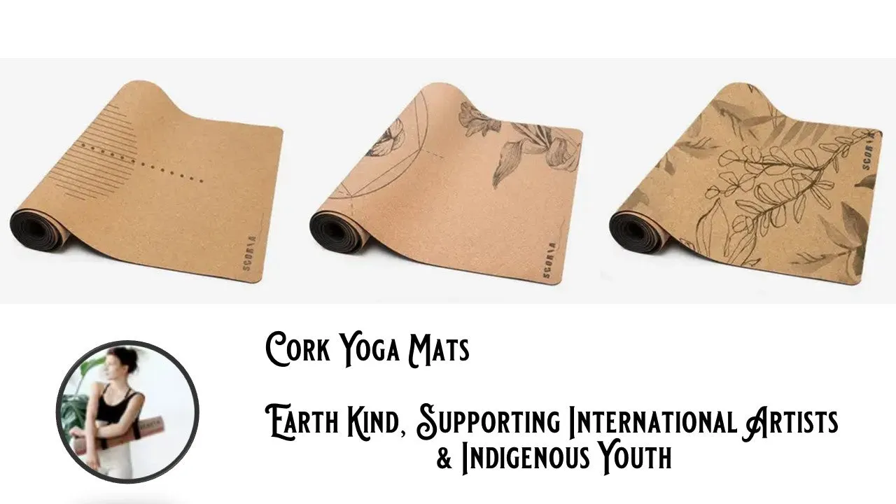 X-TALL Essential Cork Yoga Mat | 6′7 Extra Long | 4.5MM Thickness by Scoria