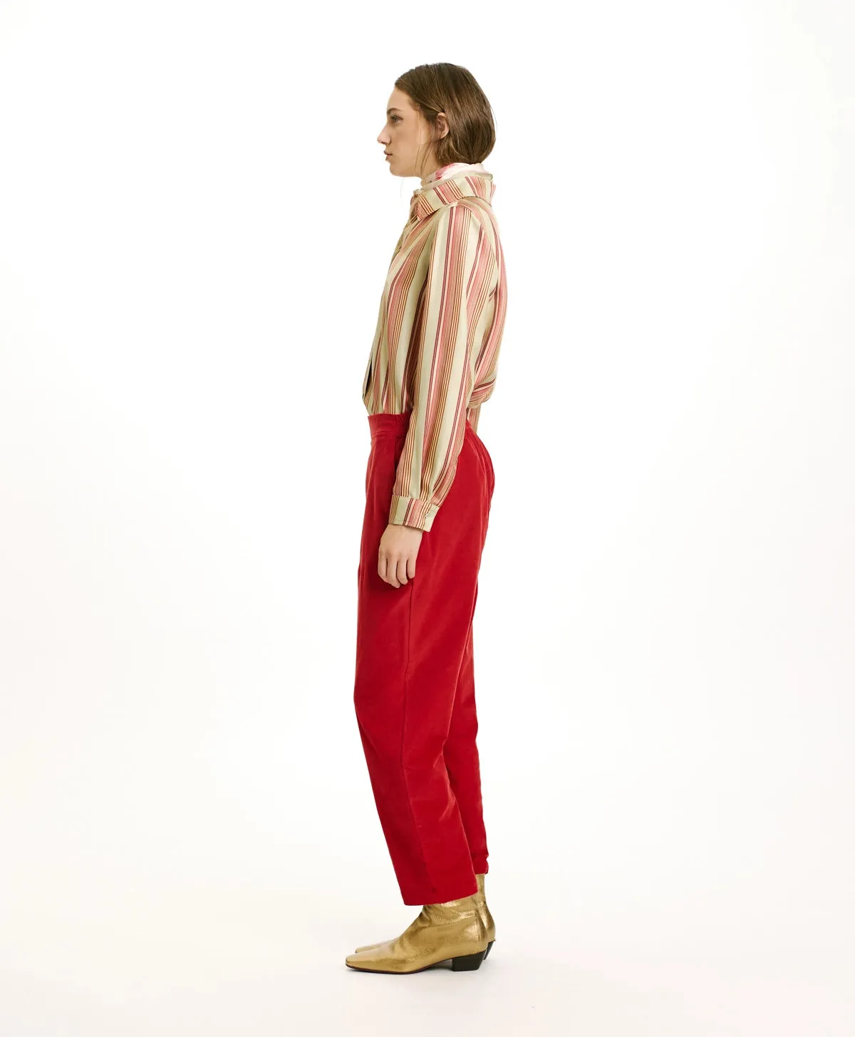 Yoko Stretch Pants - Carminio Red